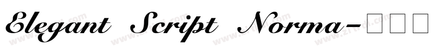 Elegant Script Norma字体转换
